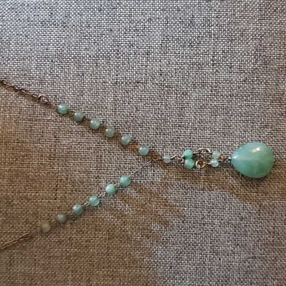 Old Jade handmade necklace 18inches - Picture 2 of 5
